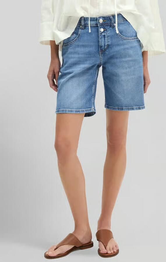 Marc O'Polo loose fit bermuda van denim - Foto 2