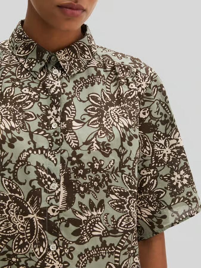 Marc O'Polo loose fit blouse van puur katoen