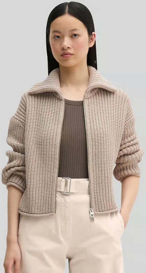 Marc O'Polo Loose fit cardigan van katoenmix - Foto 2
