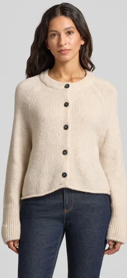 Marc O'Polo Loose fit cardigan van scheerwolmix - Foto 2