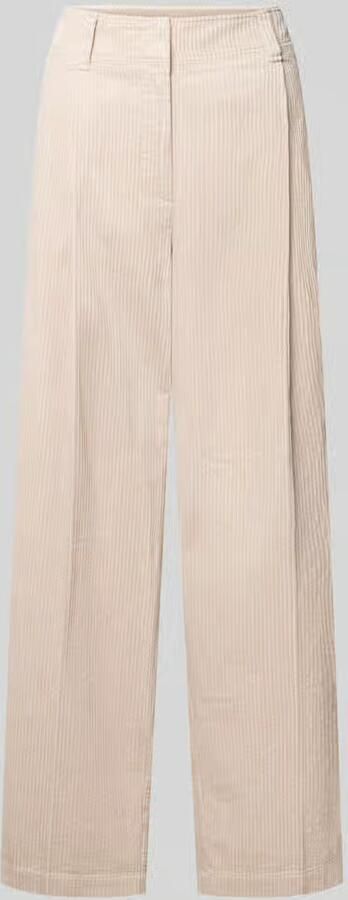 Marc O'Polo Loose fit corduroy broek van puur katoen met bandplooien