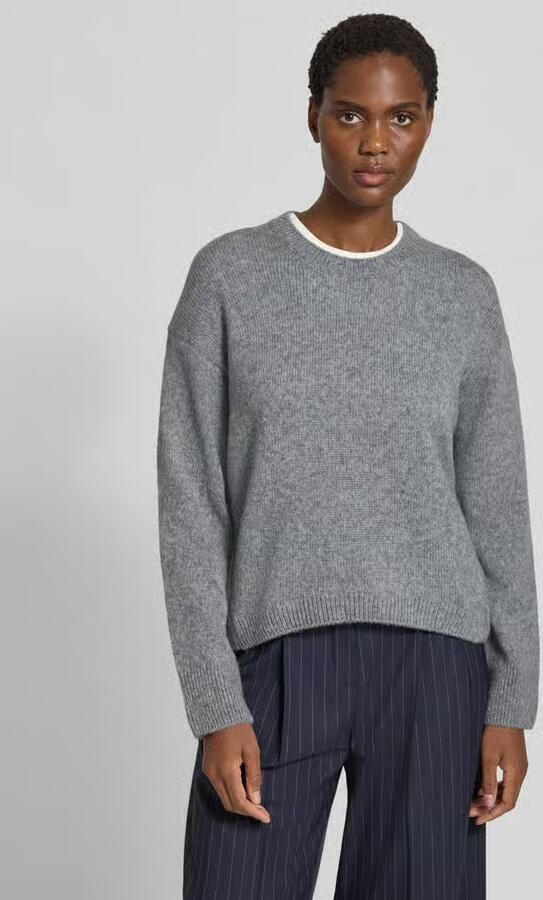 Marc O'Polo Loose fit gebreide pullover van scheerwolmix - Foto 2