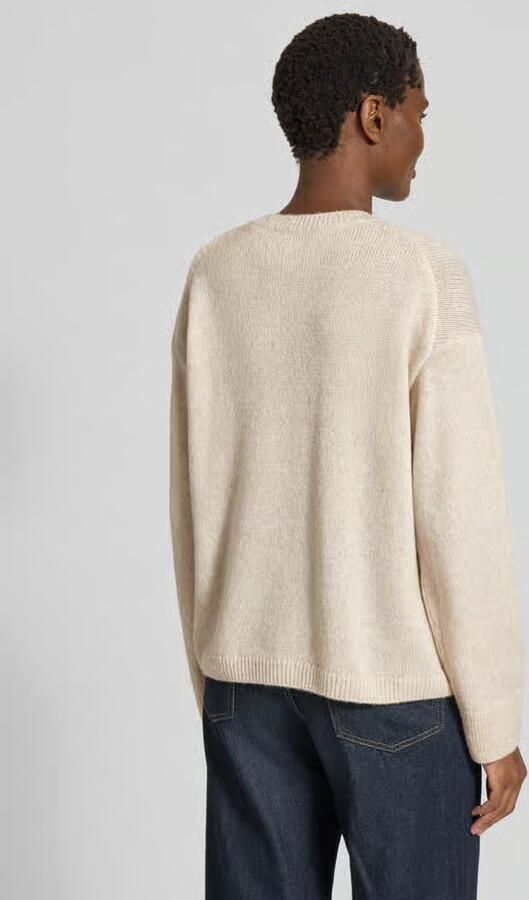 Marc O'Polo Loose fit gebreide pullover van scheerwolmix
