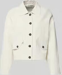 Marc O'Polo Loose fit overhemdjack van mix van viscose en linnen