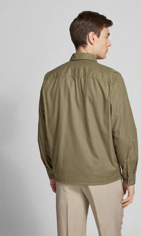 Marc O'Polo Loose fit overshirt van een mix van katoen en linnen - Foto 8