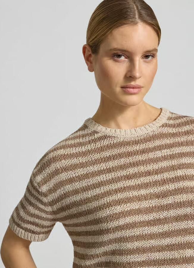 Marc O'Polo loose fit pullover van katoenmix