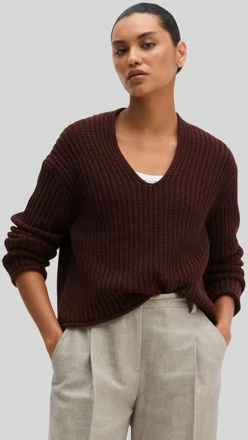Marc O'Polo loose fit pullover van katoenmix - Foto 2