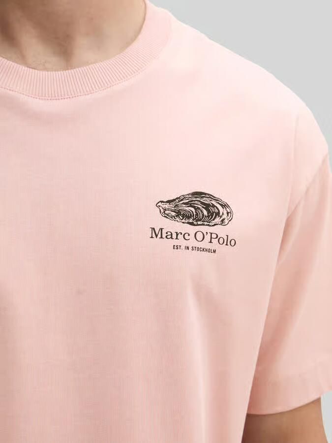 Marc O'Polo Loose fit t-shirt van 100% katoen met rugprint