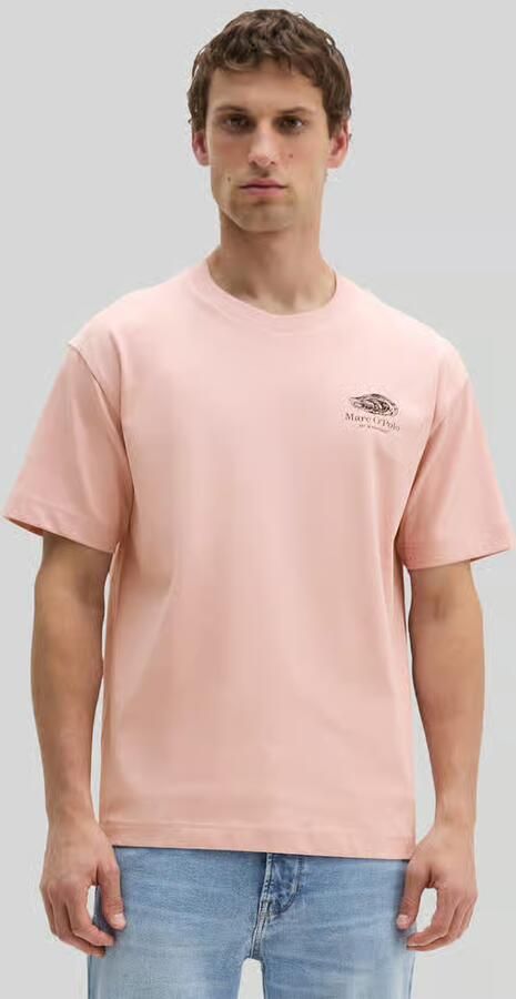 Marc O'Polo Loose fit t-shirt van 100% katoen met rugprint - Foto 2