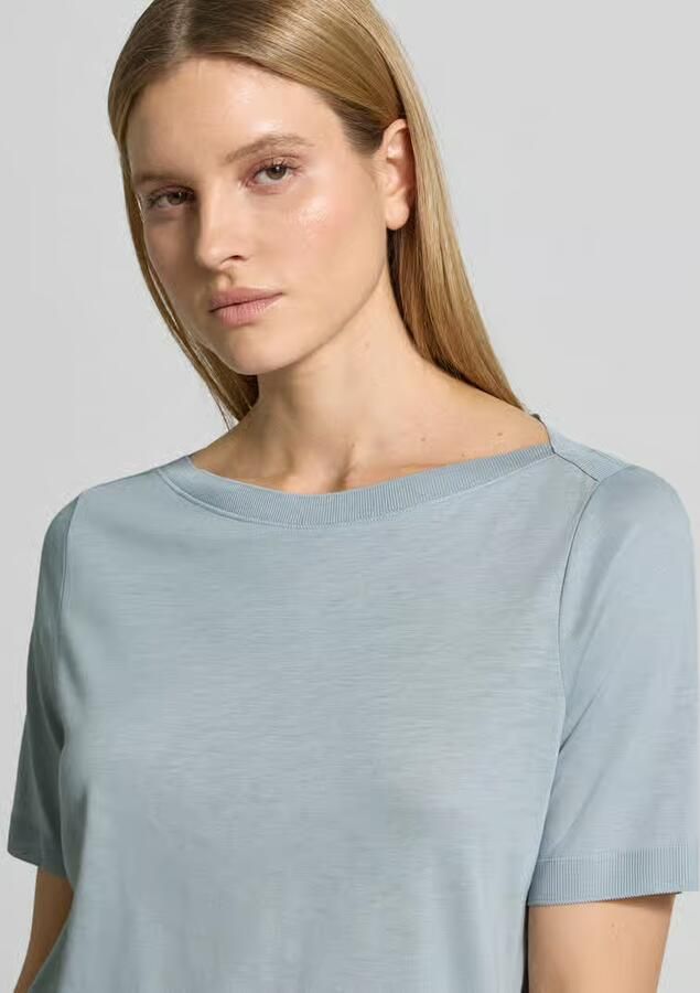 Marc O'Polo Loose fit T-shirt van mix van katoen en lyocell