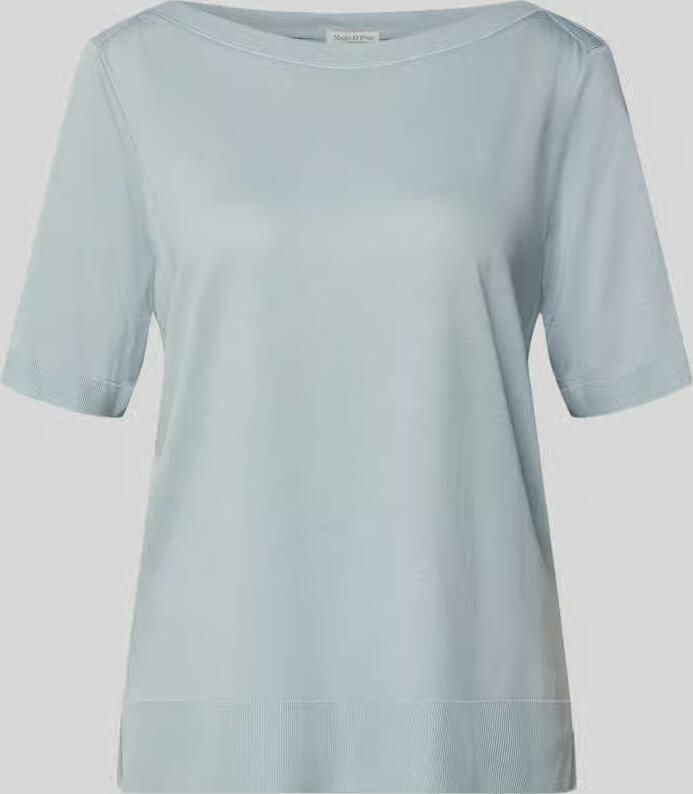 Marc O'Polo Loose fit T-shirt van mix van katoen en lyocell - Foto 2