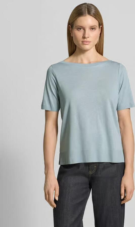 Marc O'Polo Loose fit T-shirt van mix van katoen en lyocell - Foto 4