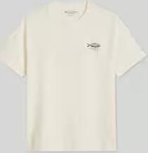 Marc O'Polo Loose fit t-shirt van pure katoen met motiefprint op de rug