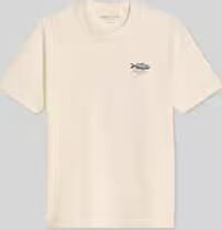 Marc O'Polo Loose fit t-shirt van pure katoen met rugprint