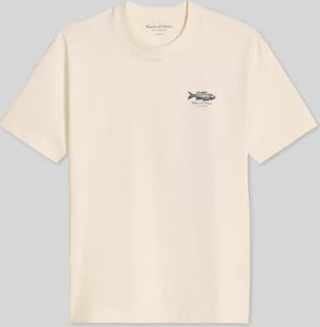 Marc O'Polo Loose fit t-shirt van pure katoen met rugprint - Foto 2