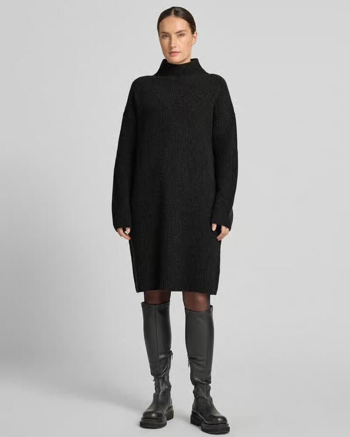 Marc O'Polo Loose fit tricotjurk van wolmix - Foto 3