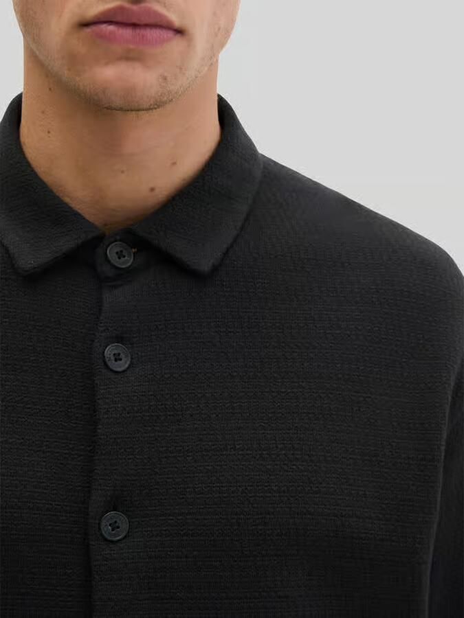 Marc O'Polo loose fit vrijetijdsoverhemd van katoenmix