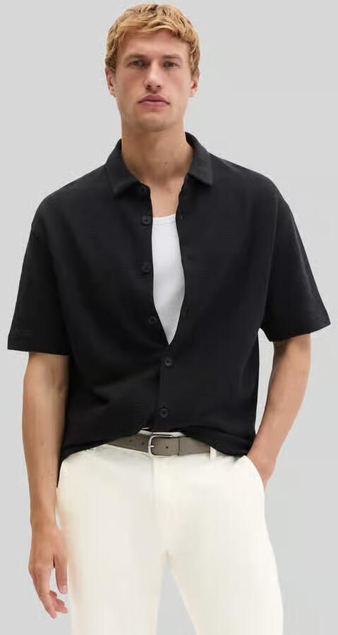 Marc O'Polo loose fit vrijetijdsoverhemd van katoenmix - Foto 3