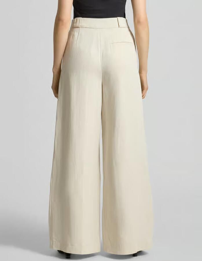 Marc O'Polo loose fit wijdte broek van mix van viscose en linnen
