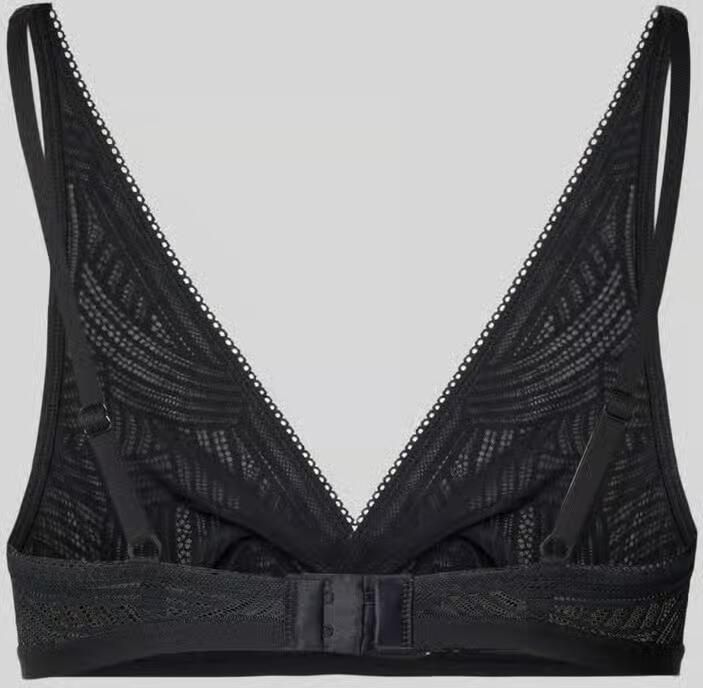 Marc O'Polo Nauwsluitende bralette met geometrisch design van kant