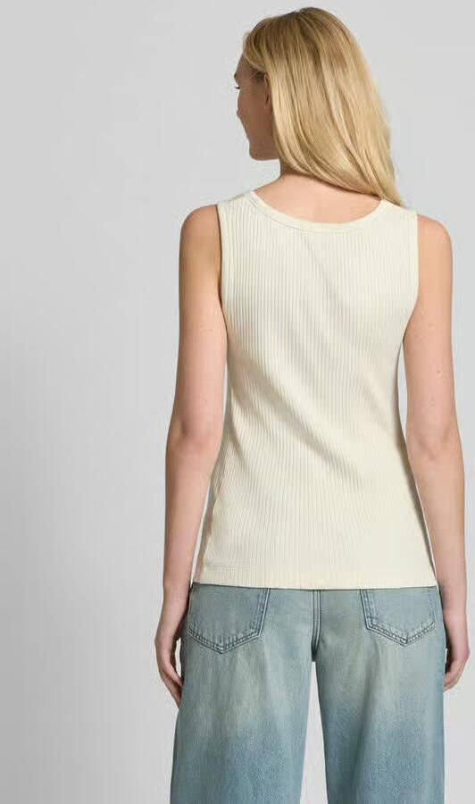 Marc O'Polo Nauwsluitende tanktop van katoenmix met logostitching