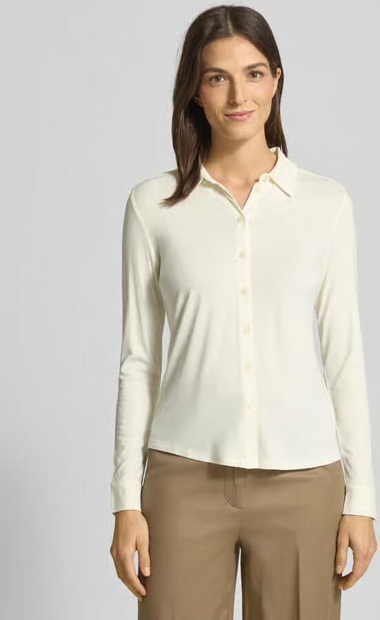 Marc O'Polo Overhemdblouse van viscosemix met platte kraag - Foto 5