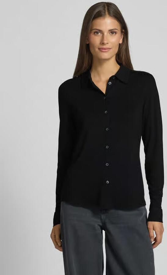 Marc O'Polo Overhemdblouse van viscosemix met platte kraag - Foto 5