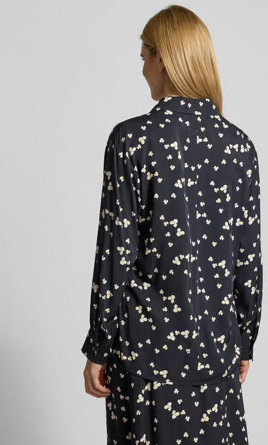 Marc O'Polo Oversized blouse met lange mouwen van pure viscose