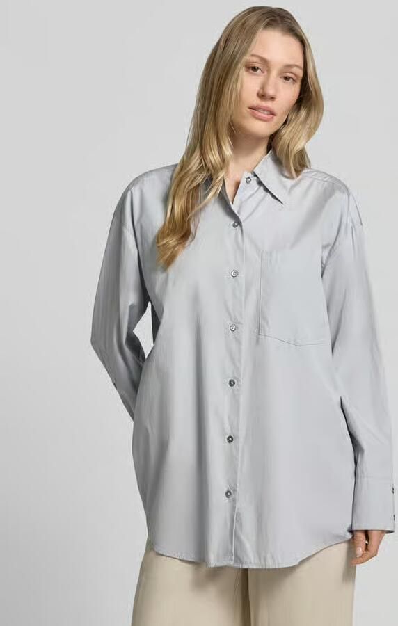 Marc O'Polo Oversized overhemdblouse van puur katoen - Foto 3