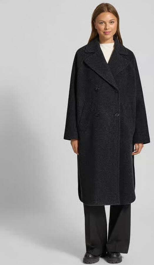 Marc O'Polo Oversized wollen jas met reverskraag - Foto 2