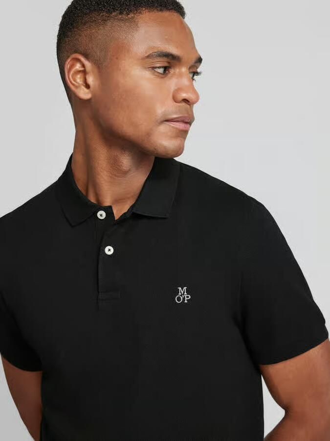 Marc O'Polo Poloshirt in fijn gestructureerde look - Foto 2