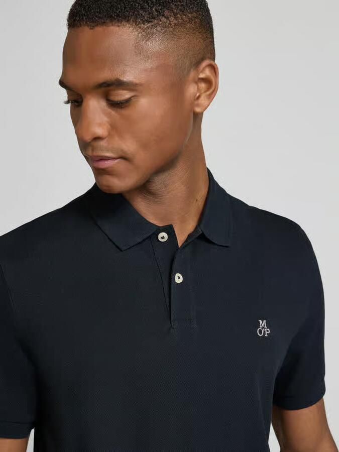 Marc O'Polo Poloshirt in fijn gestructureerde look - Foto 2