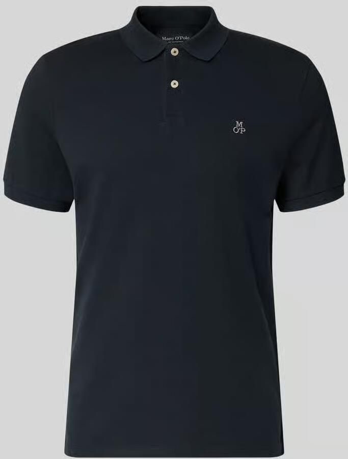 Marc O'Polo Poloshirt in fijn gestructureerde look