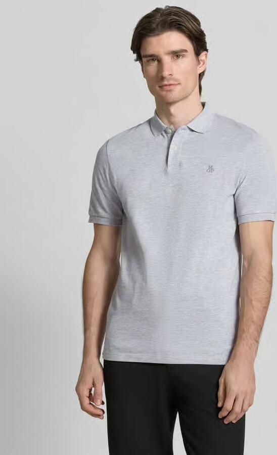 Marc O'Polo Poloshirt in fijn gestructureerde look - Foto 4