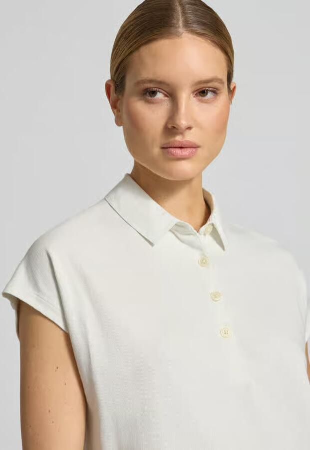 Marc O'Polo poloshirt in loose fit van puur katoen