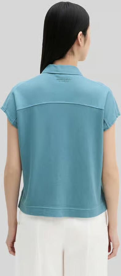 Marc O'Polo poloshirt in loose fit van puur katoen