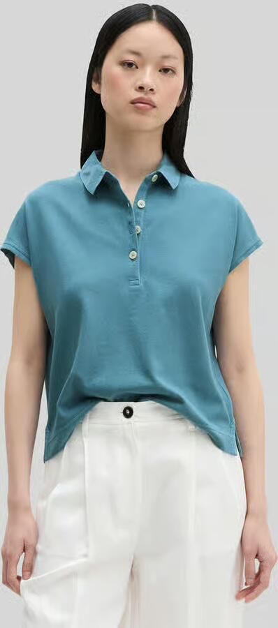 Marc O'Polo poloshirt in loose fit van puur katoen - Foto 4