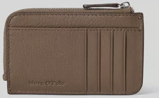 Marc O'Polo Portemonnee van echt rundleer met labeldetail - Foto 2