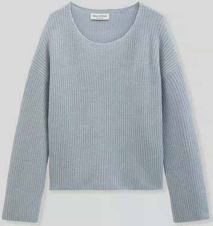 Marc O'Polo pullover met relaxed fit van scheerwolmix