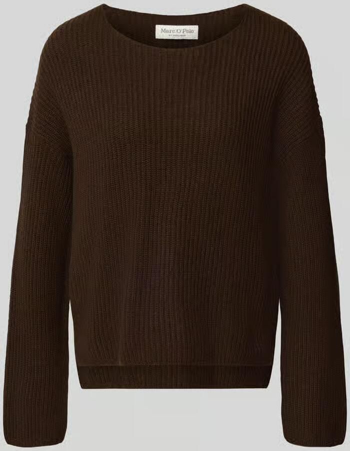 Marc O'Polo pullover met relaxed fit van scheerwolmix