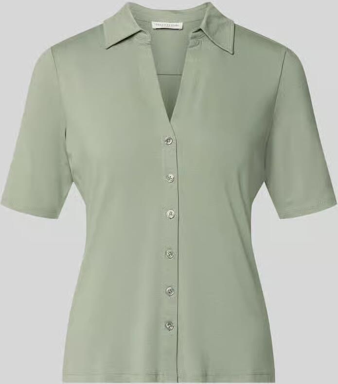 Marc O'Polo regular fit 3 4-shirt van viscosemix - Foto 2