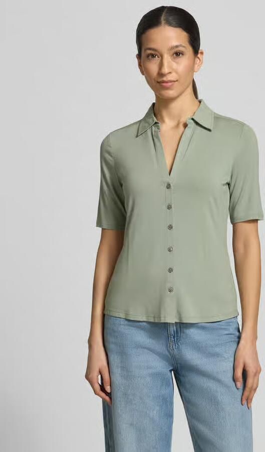 Marc O'Polo regular fit 3 4-shirt van viscosemix - Foto 4