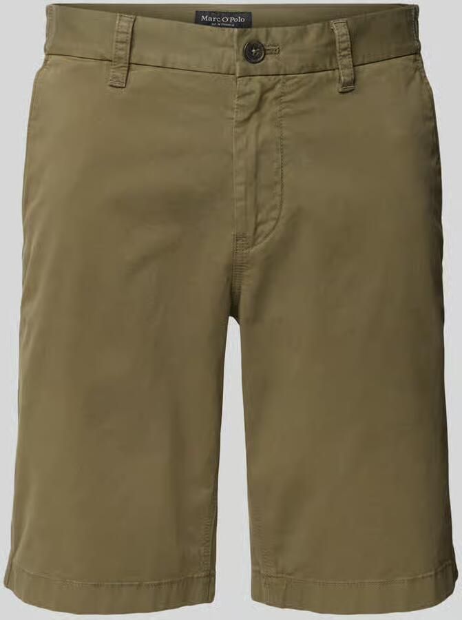 Marc O'Polo Regular fit bermuda van een mix van twill en katoen model 'RESO JOGGER'