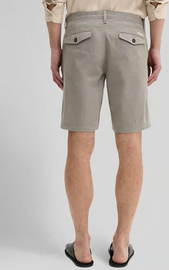 Marc O'Polo regular fit bermuda van mix van katoen en elastaan model 'SALO'