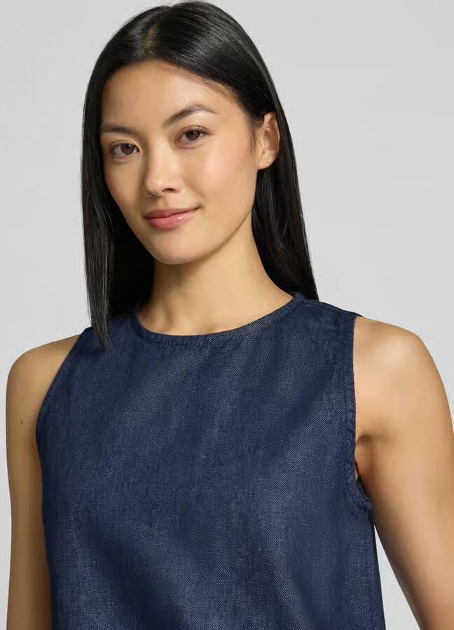 Marc O'Polo Regular fit blouse met korte mouwen van mix van katoen en linnen - Foto 2