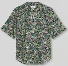 Marc O'Polo regular fit blouse met korte mouwen van puur katoen