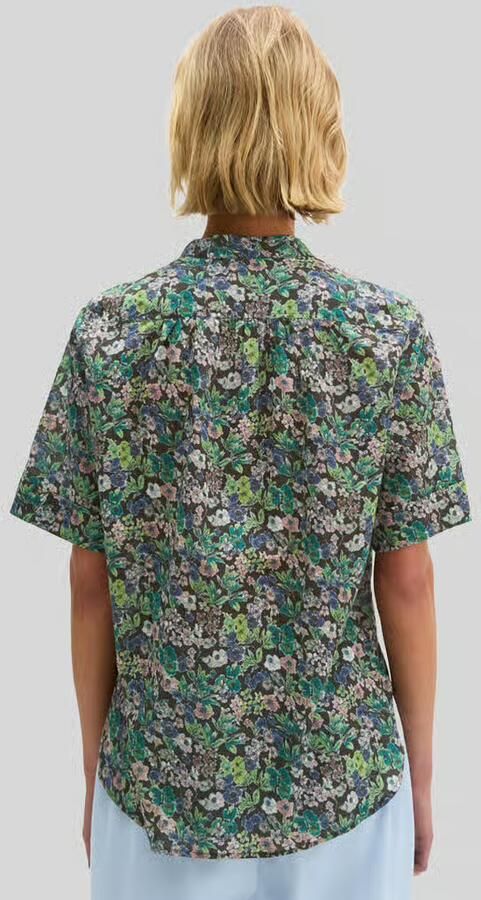 Marc O'Polo regular fit blouse met korte mouwen van puur katoen - Foto 2