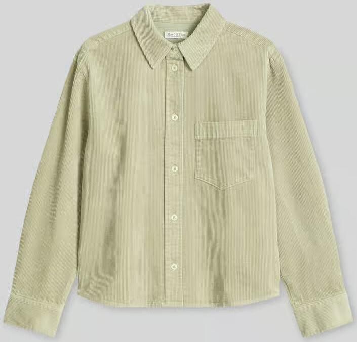 Marc O'Polo Regular fit blouse met lange mouwen van katoenmix