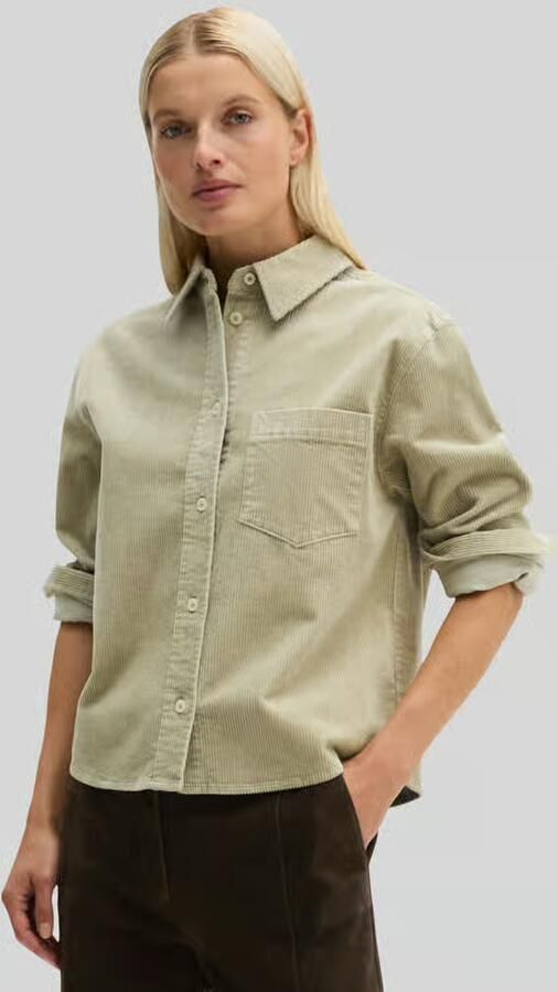 Marc O'Polo Regular fit blouse met lange mouwen van katoenmix - Foto 2