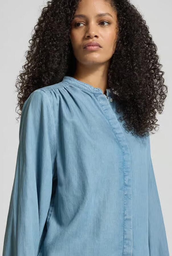 Marc O'Polo Regular fit Blouse met lange mouwen van Mix van katoen en lyocell - Foto 2